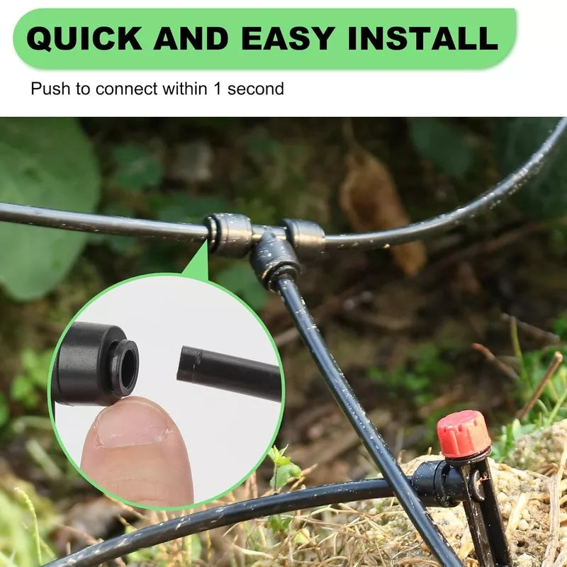 240FT Drip Irrigation System,Automatic Drip Irrigation Kit with 1/2 inch Hose