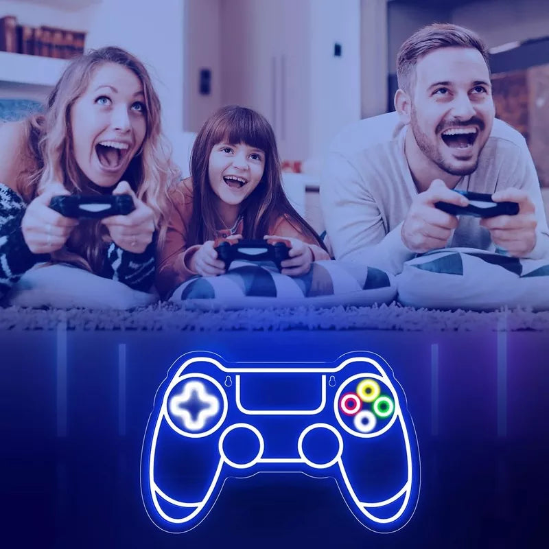 Gamepad Shaped LED Neon Sign for Gamer Room Decor