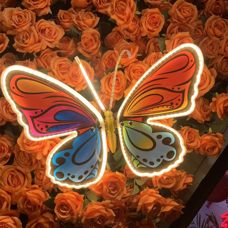 3D LED Butterflies Decorations Lights with Movement Scenic Garden Dynamic Wings