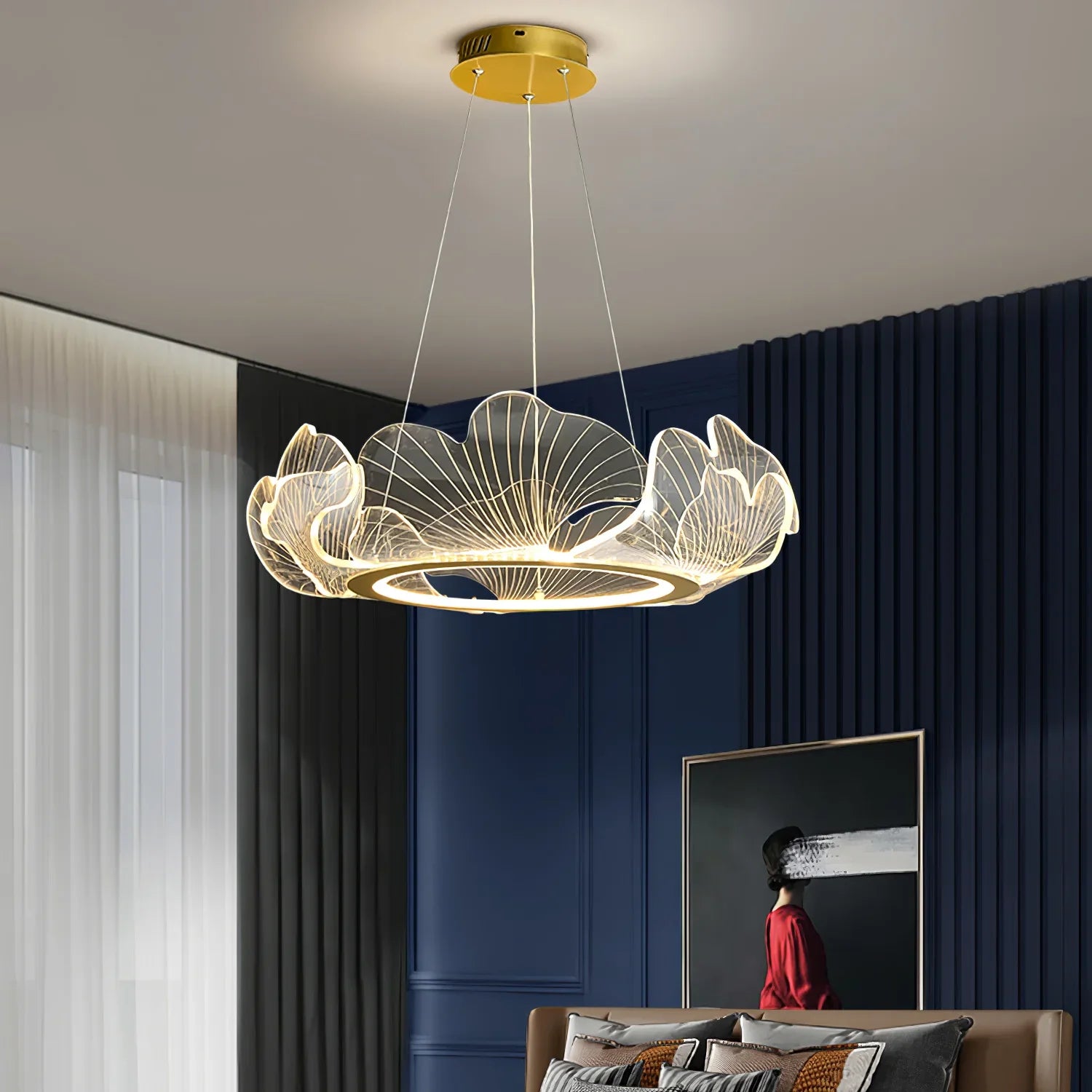 Ginkgo Leaf Art Chandelier
