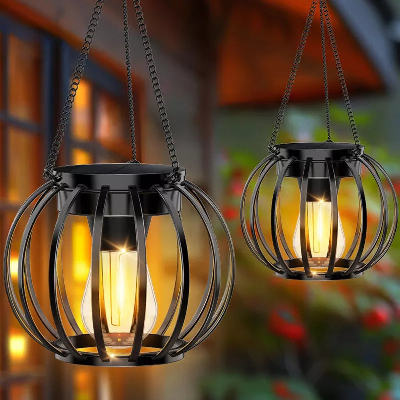 IP65 Solar Lanterns Hanging Lights For Outside Garden Decor