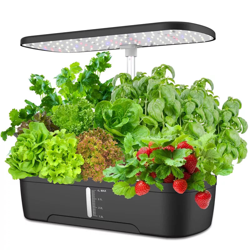 Smart Hydroponics LED 48W Indoor Garden Grow System Visible 5L Tank
