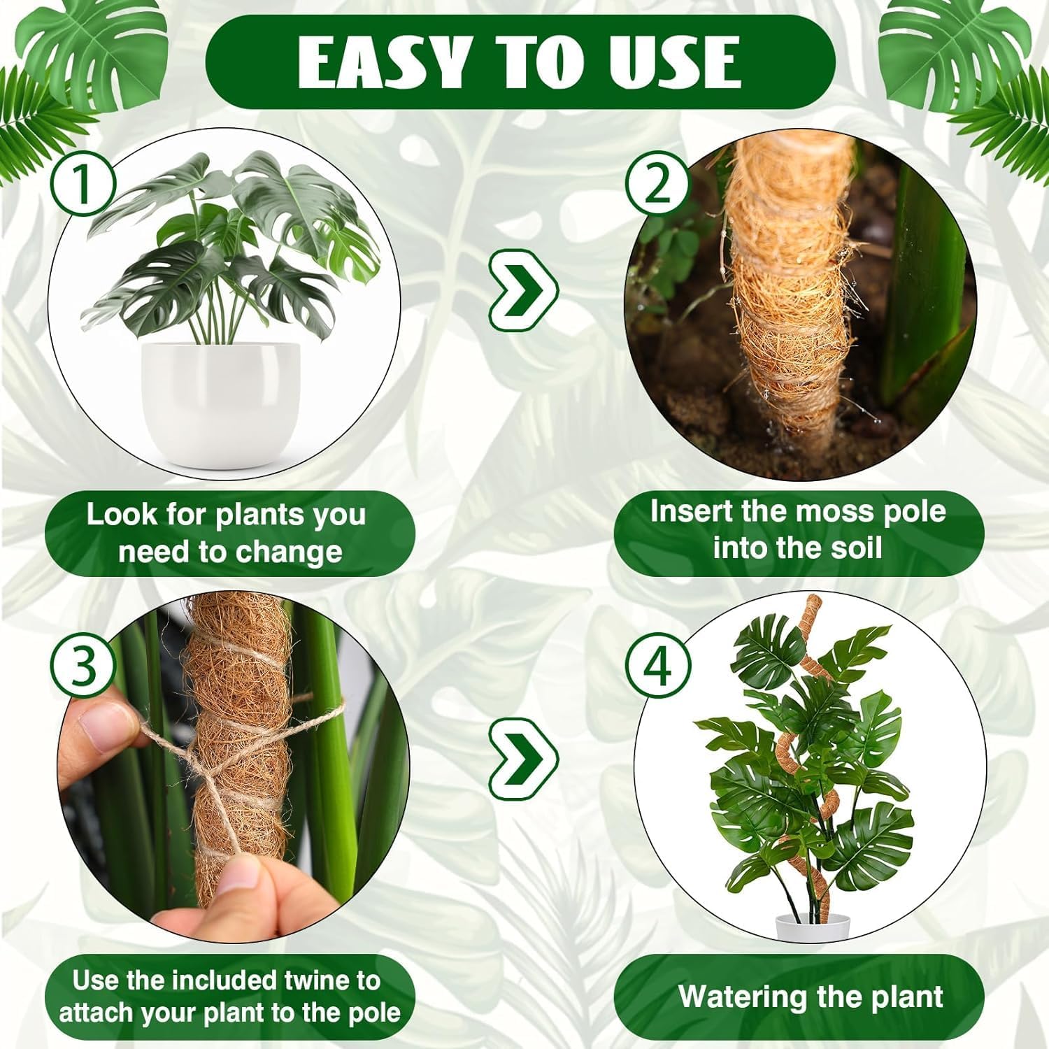Bendable plant moss pole - ktvhomes