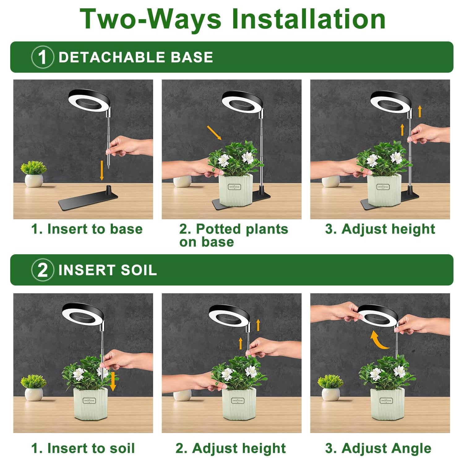 48LEDs Full Spectrum Grow Lights for Indoor Plants