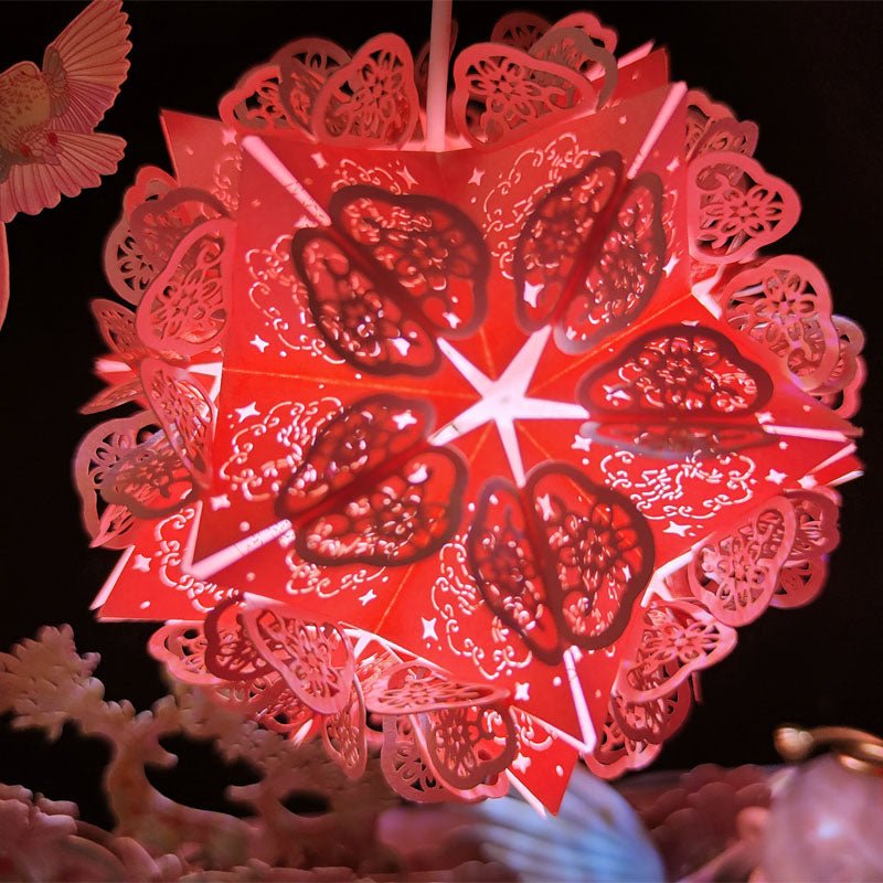 DIY Jungle Deer Paper Carving Lamp Assembly Night Light Bedside Ornaments - ktvhomes