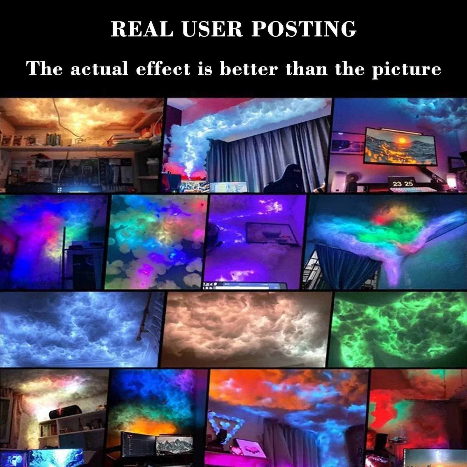 DIY LED Thundercloud Lightning Decorative Light - ktvhomes