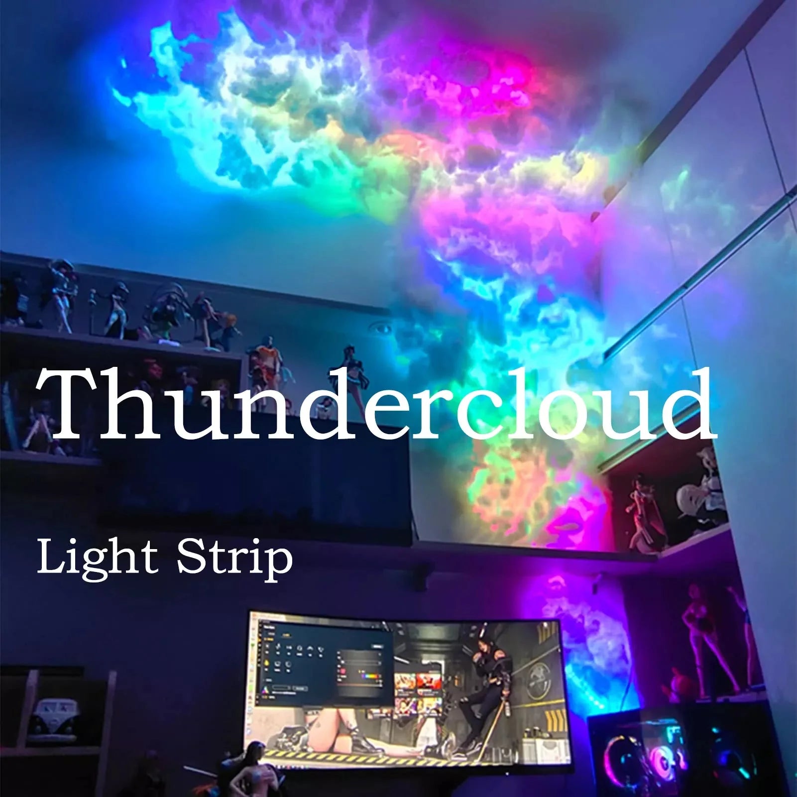 DIY LED Thundercloud Lightning Decorative Light - ktvhomes