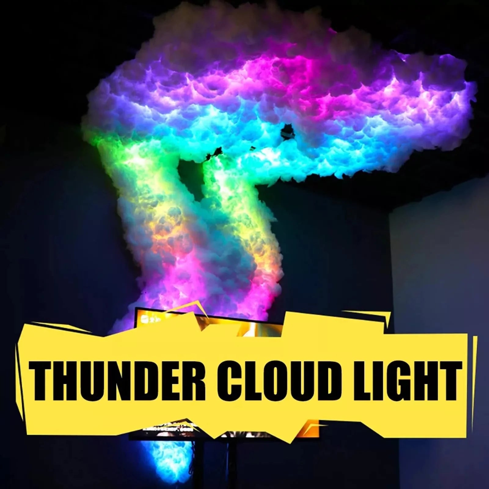 DIY LED Thundercloud Lightning Decorative Light - ktvhomes