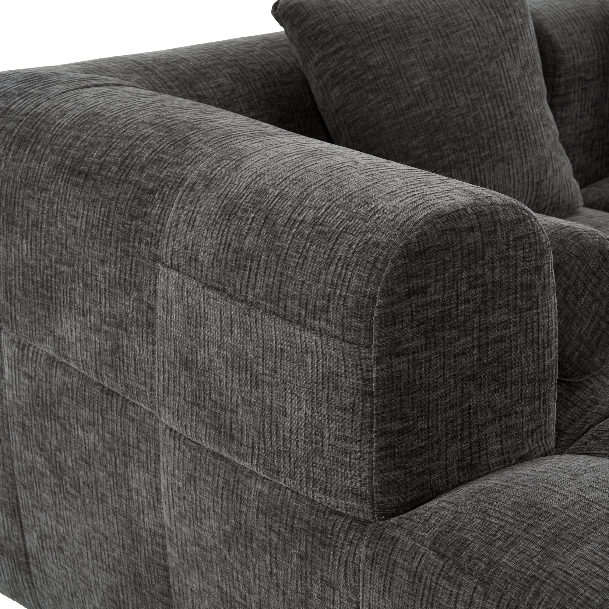 Compression Sofa Convertible Floor Sofa Bed with Fixed-Shape Frame