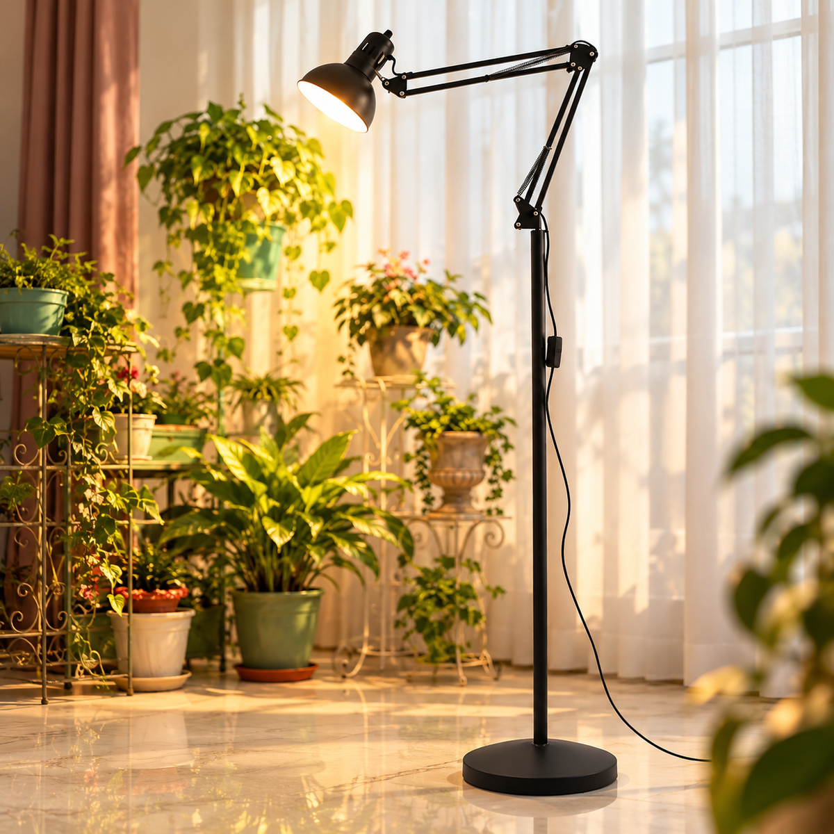 Foldable Full Spectrum Floor Grow Light for Plant Growth - G16