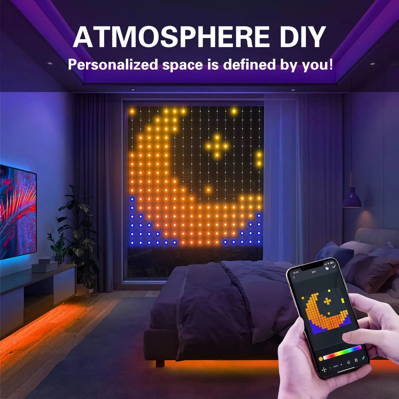 IP65 Smart APP LED Decorative Light-DIY Text/Animation - ktvhomes