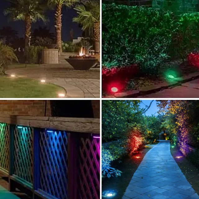 RGBW Music Sync Outdoor Ground Lights App Control IP65 - ktvhomes