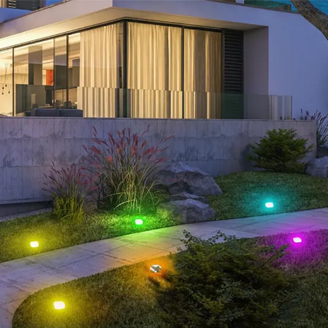 RGBW Music Sync Outdoor Ground Lights App Control IP65 - ktvhomes