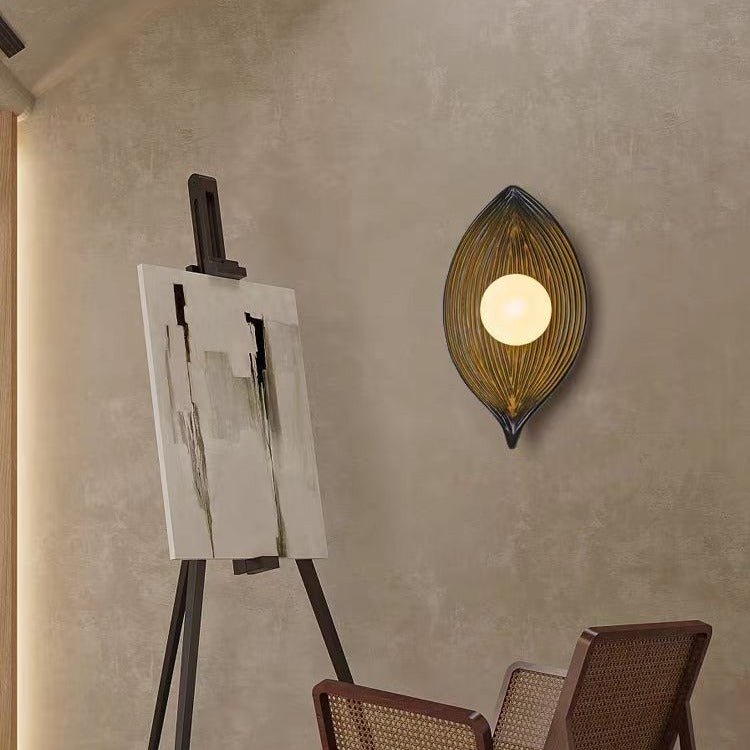 Shell Leaf Resin LED Wall Lamps - ktvhomes