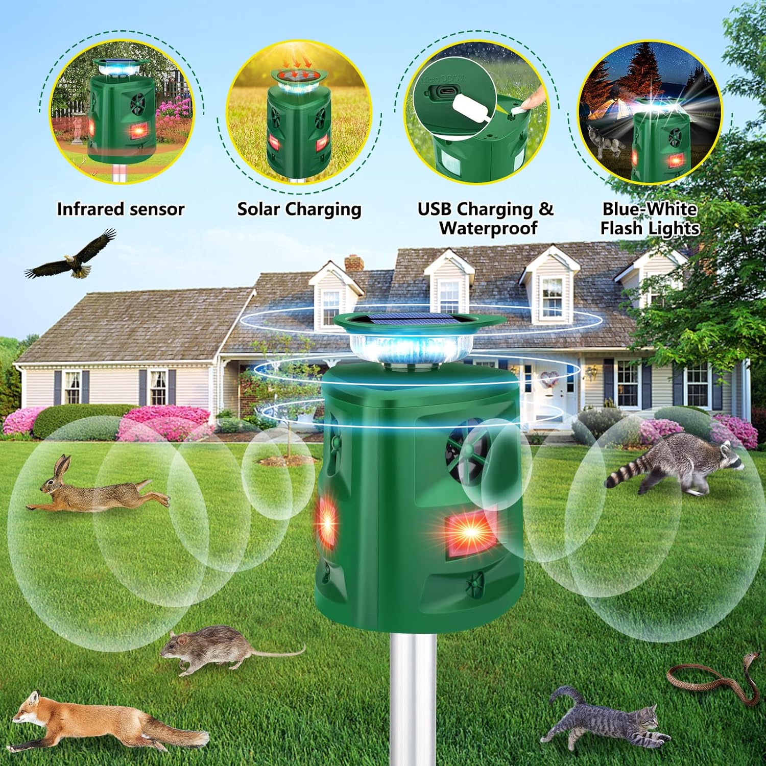 Solar Animal Repeller - ktvhomes