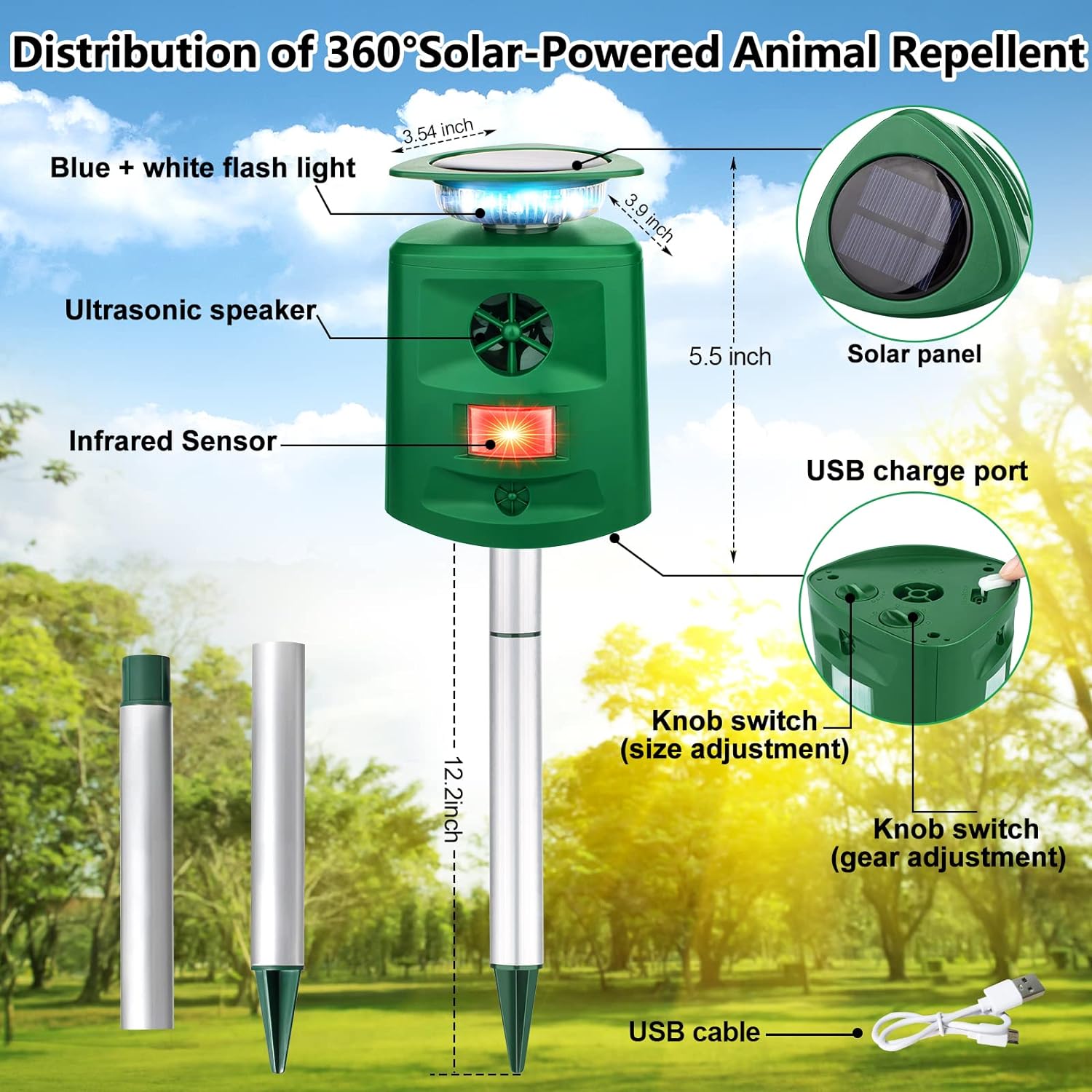 Solar Animal Repeller - ktvhomes
