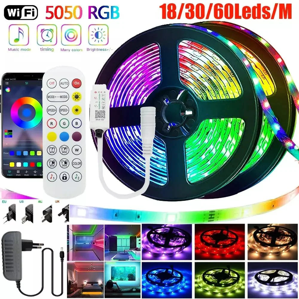 WIFI 5050 RGB Bluetooth LED Light Strip - ktvhomes