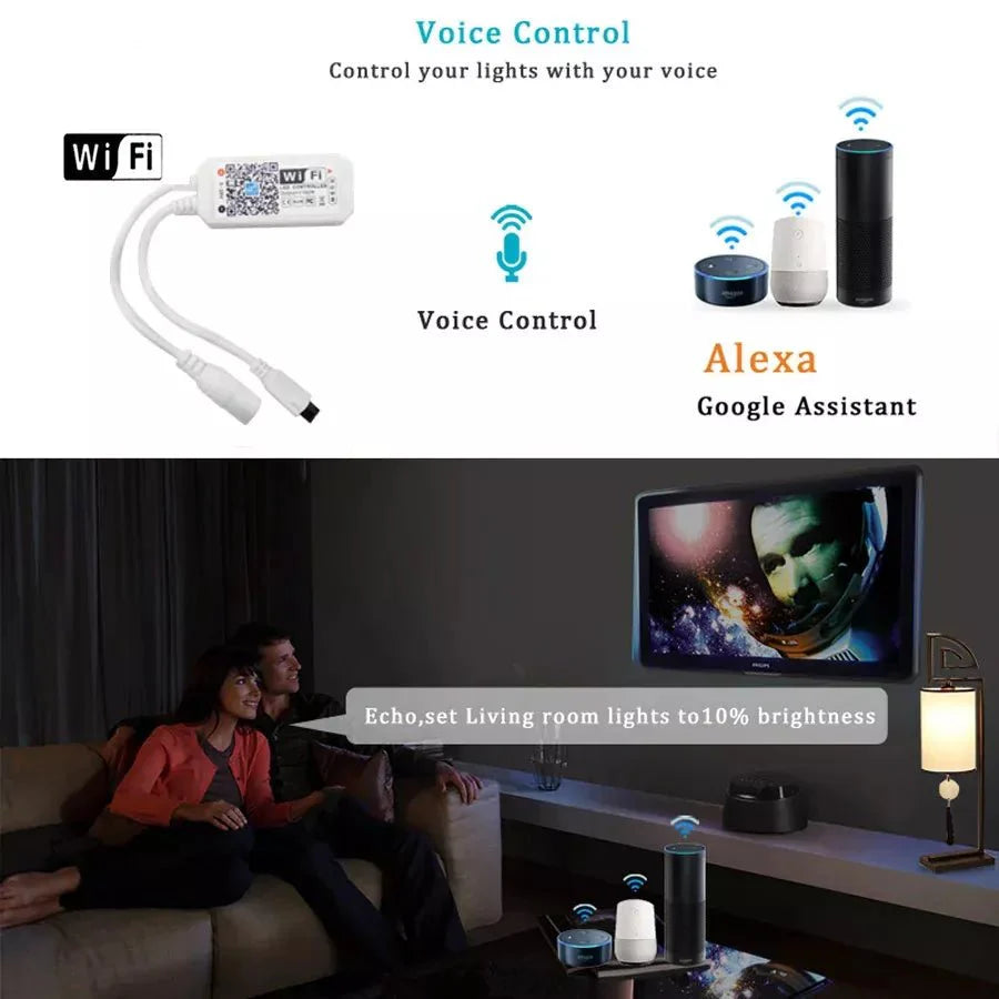 WIFI 5050 RGB Bluetooth LED Light Strip - ktvhomes
