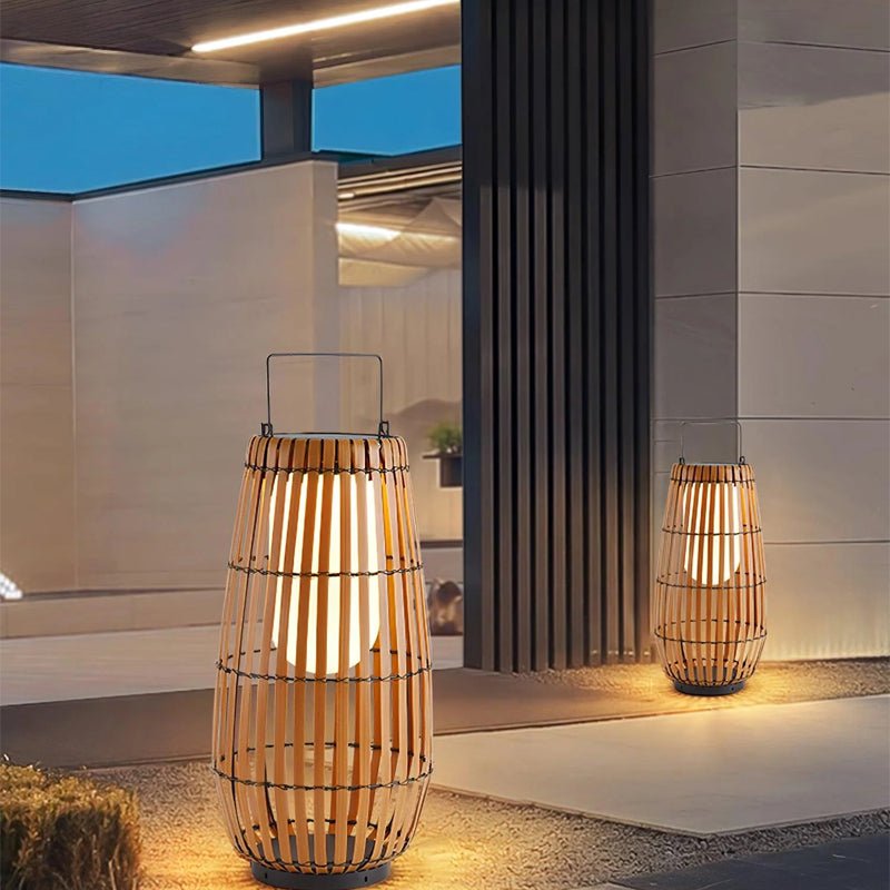 Woven Lantern Outdoor Lamp - ktvhomes