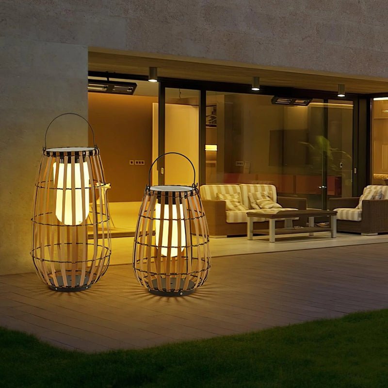 Woven Lantern Outdoor Lamp - ktvhomes