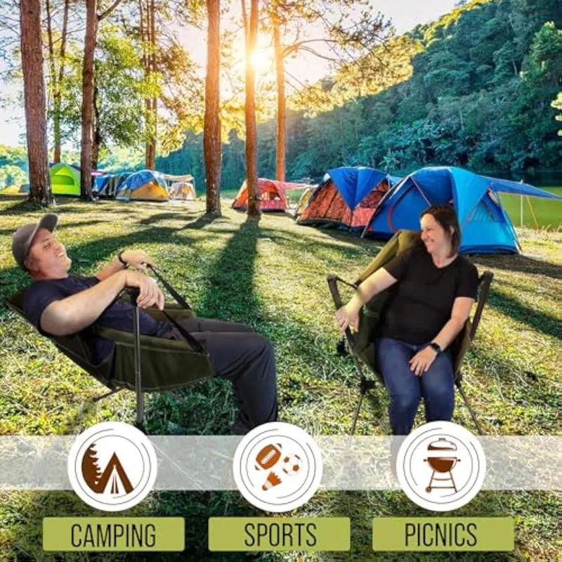 Outdoor Portable Camping Folding Rocking Chair Swing