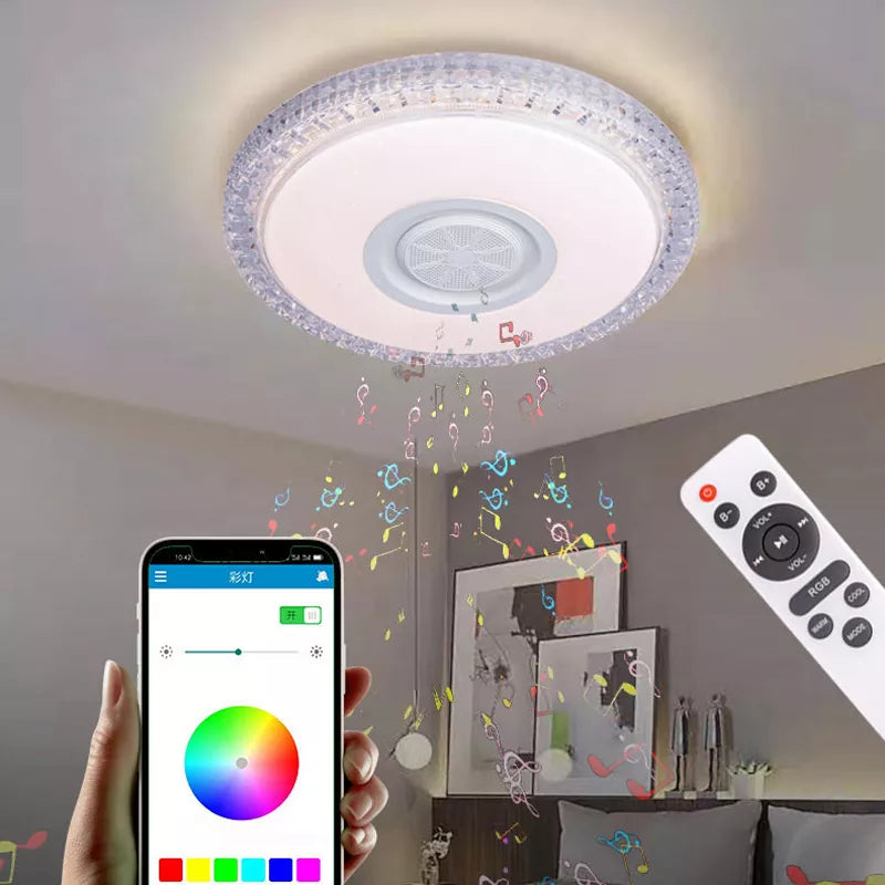 Dimmable LED Recessed Ceiling Lights  Bluetooth RGB App Control Music