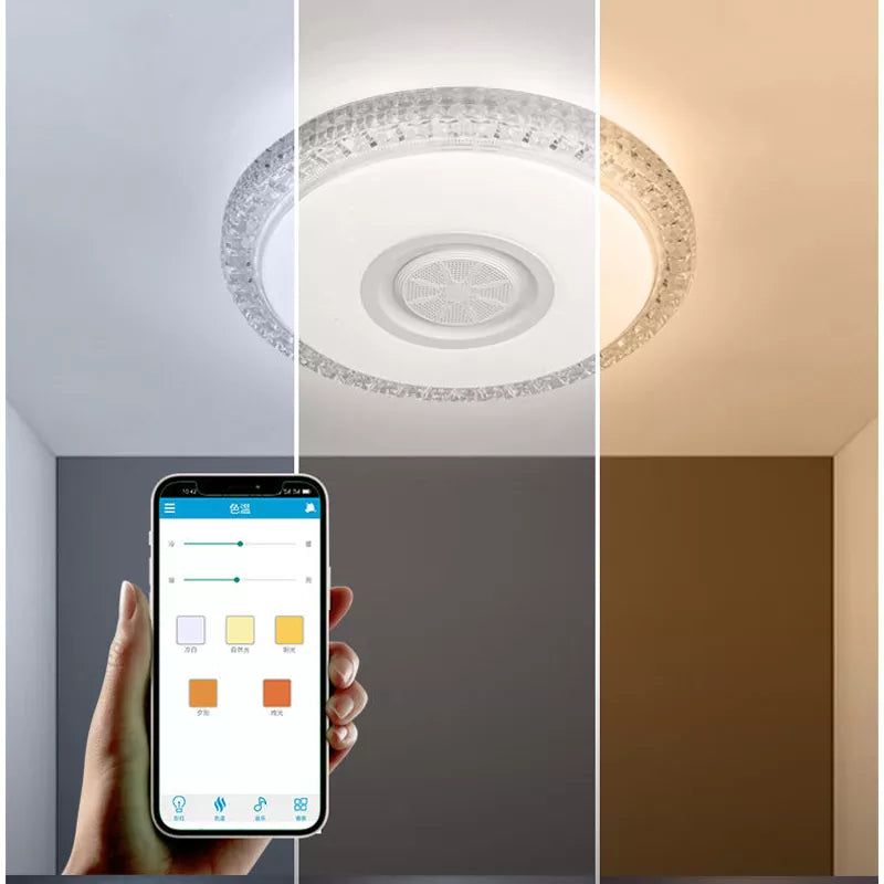 Dimmable LED Recessed Ceiling Lights  Bluetooth RGB App Control Music