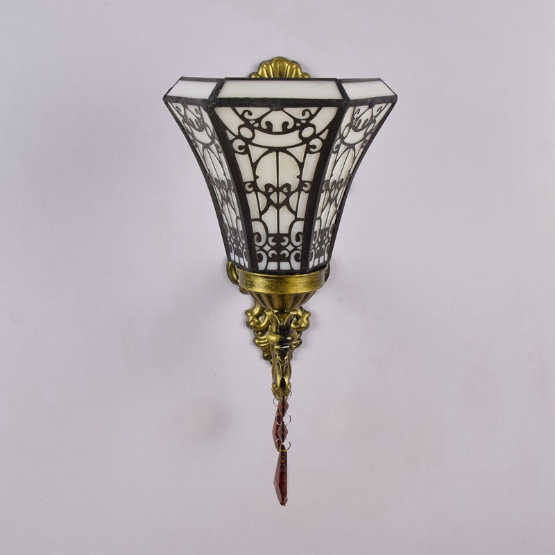 Tiffany Wall Lamp Pastoral Crystal  Bar Hotel Hallway Arabic Style