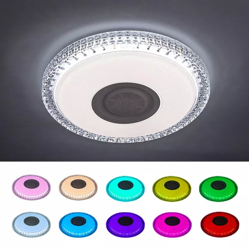 Dimmable LED Recessed Ceiling Lights  Bluetooth RGB App Control Music