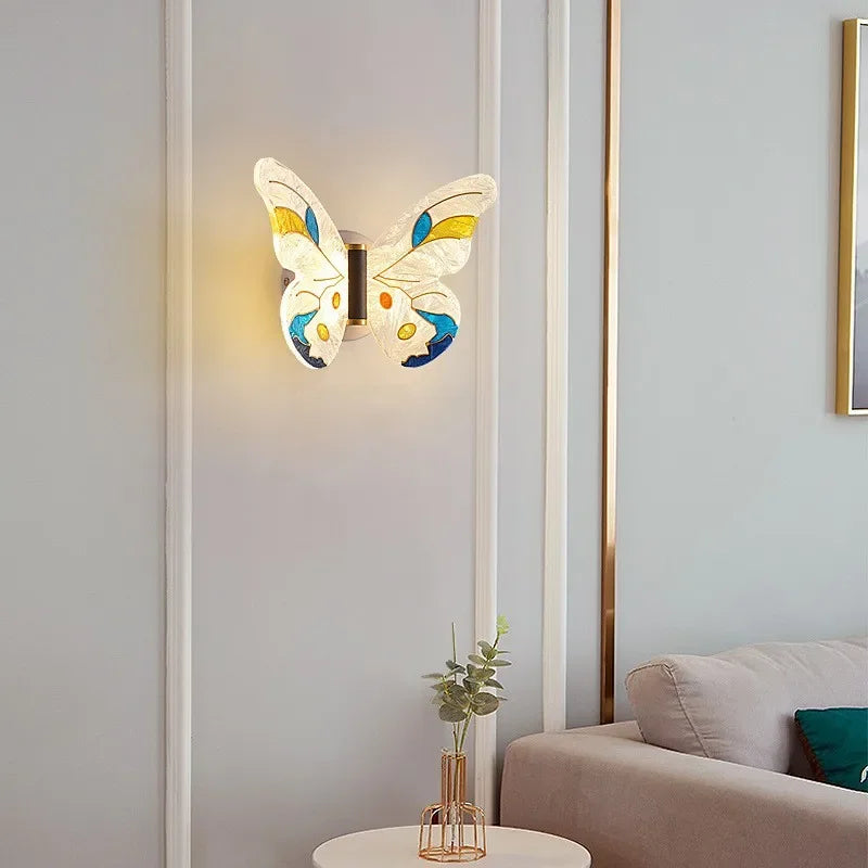 2024 Butterfly Wall Sconce Lamp Bedroom Bathroom Mirror Wall Lights