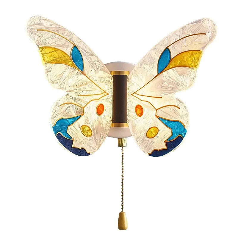 2024 Butterfly Wall Sconce Lamp Bedroom Bathroom Mirror Wall Lights