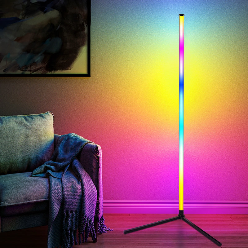 RGB LED Corner Floor Lamp Minimalist for Bedroom Living Room