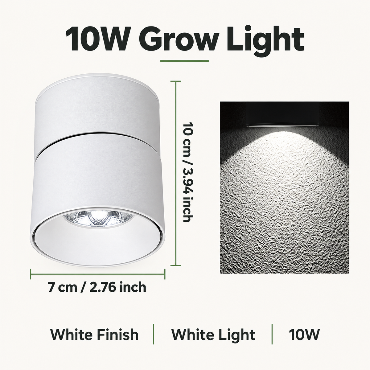 Full Spectrum LED Grow Light Adjustable Foldable Surface Mounted -G17
