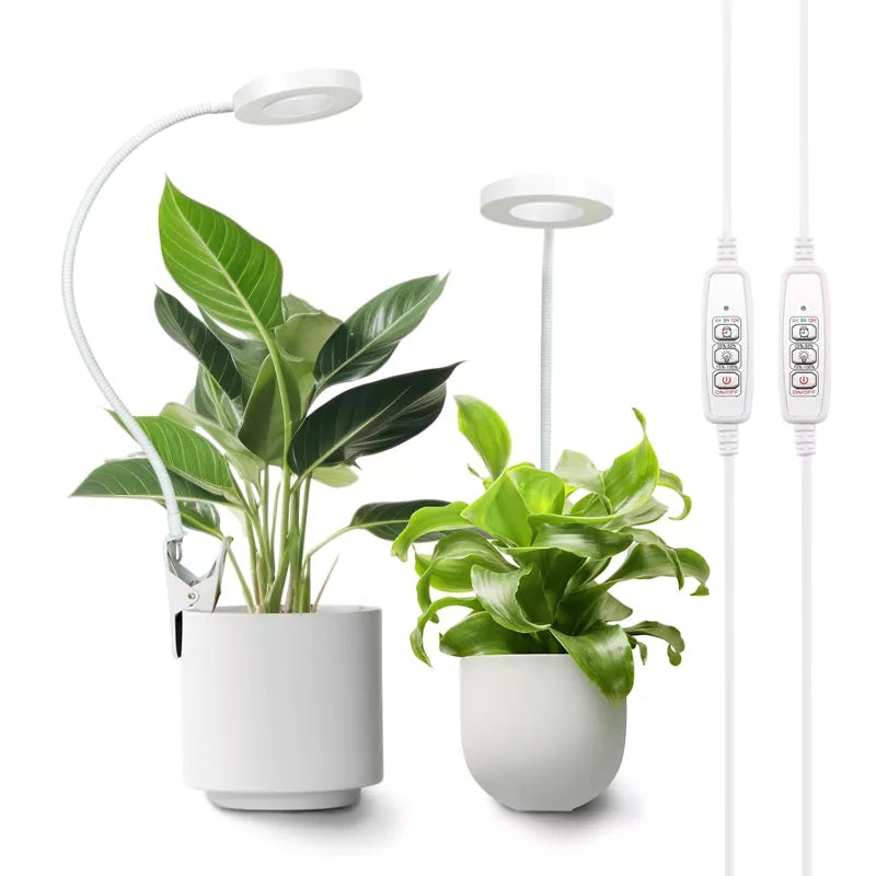 Full Spectrum Pot Clip LED Plant Growth Light 2 Pack