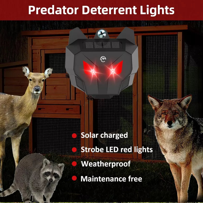 Solar Nocturnal Animal Repeller Predator Control Light (4 packs)