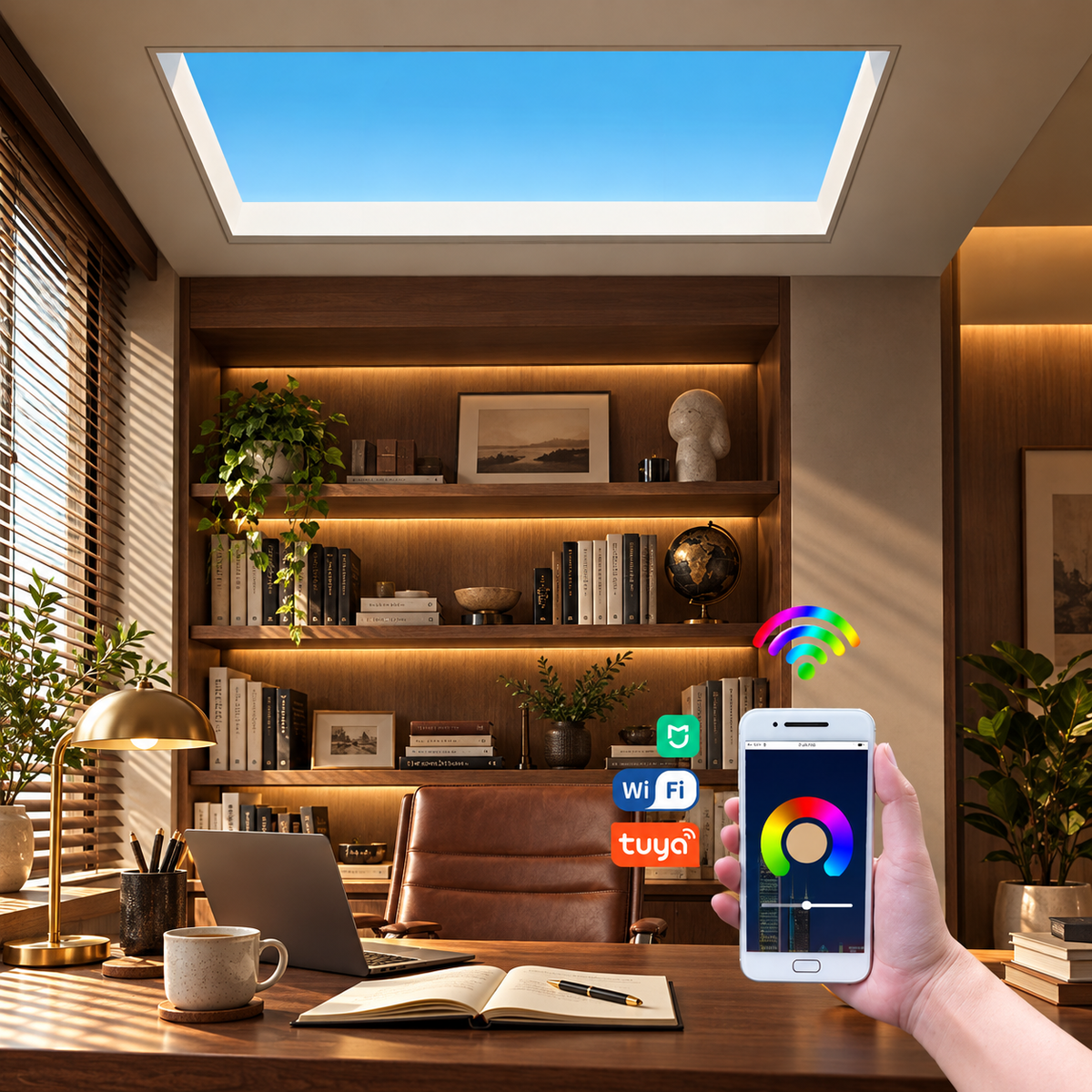 APP smart clear sky light-simulate whole day light