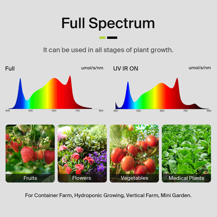 Full Spectrum Grow Light Daisy Chain Vertical Farming 645W 4*4 ft