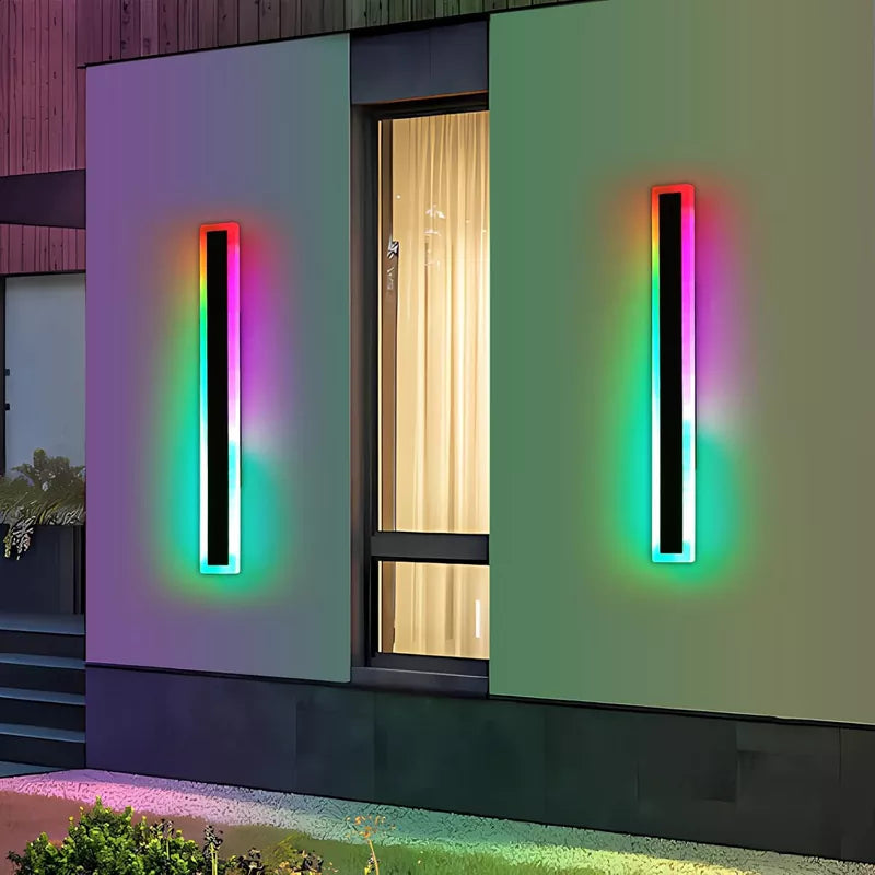 2 Pack Outdoor RGB Wall Sconce
