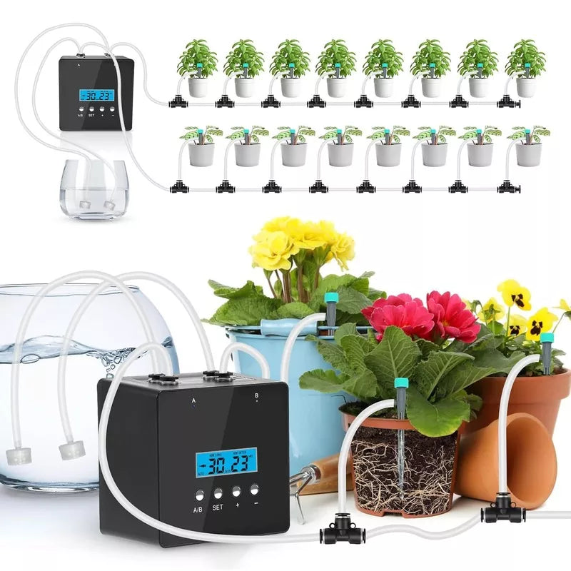 automatic watering system for weed plants Indoor Plant Watering Device, Automatic Drip Irrigation Kit for 20 Pot