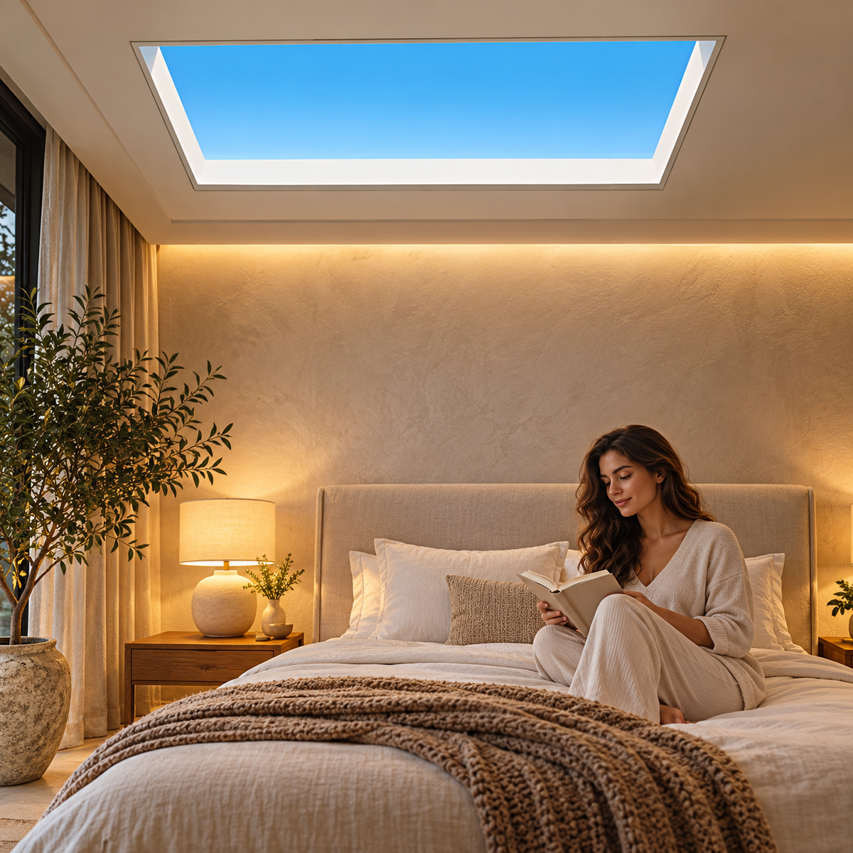 APP smart clear sky light-simulate whole day light