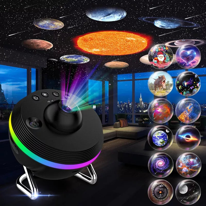 13 in 1 HD Planetarium Galaxy Star Projector for Bedroom RGB Lighting Effects