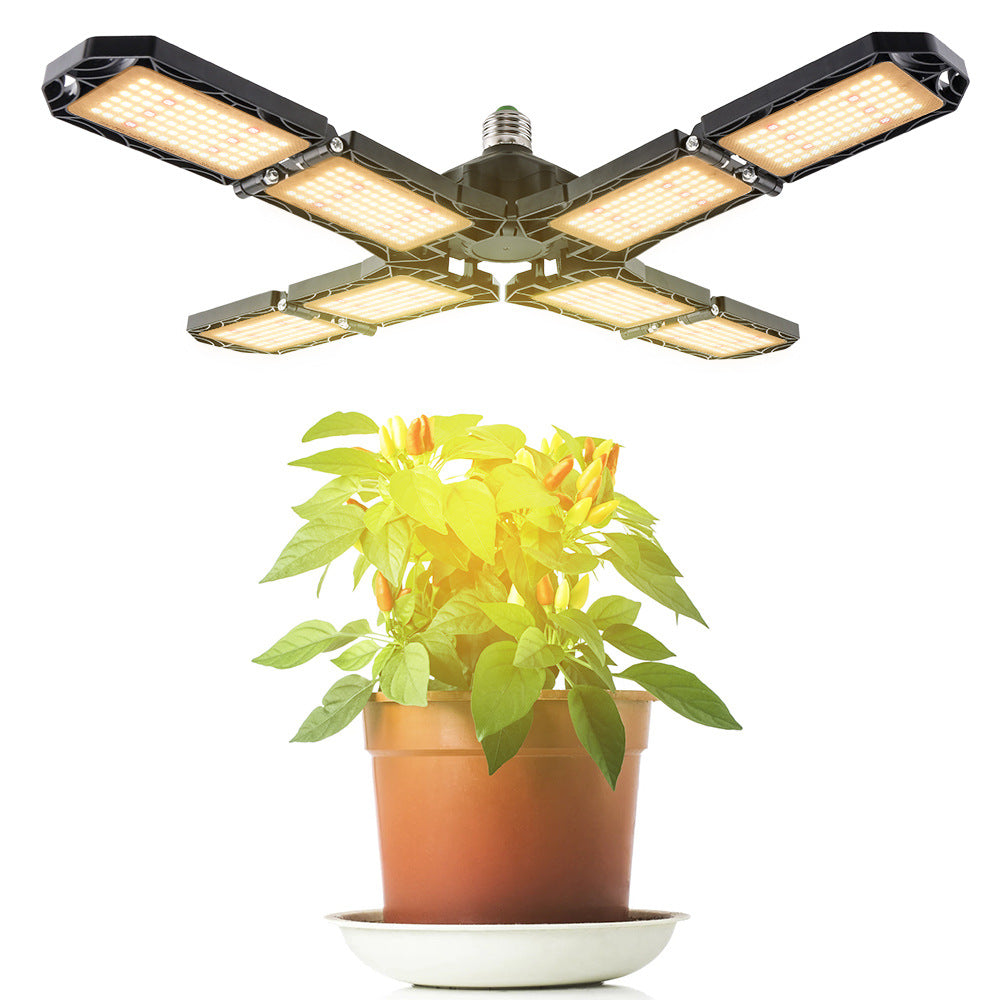 Full spectrum LED Foldable Deformable 8-leaf Plant Light for Home Indoor
