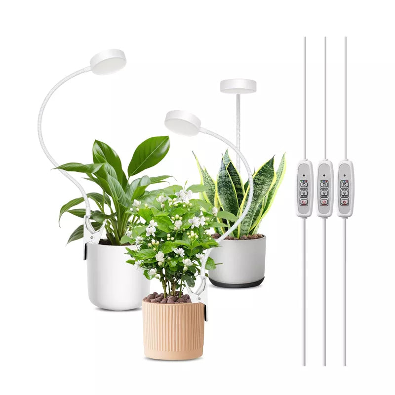 Full Spectrum Pot Clip LED Plant Growth Light 2 Pack