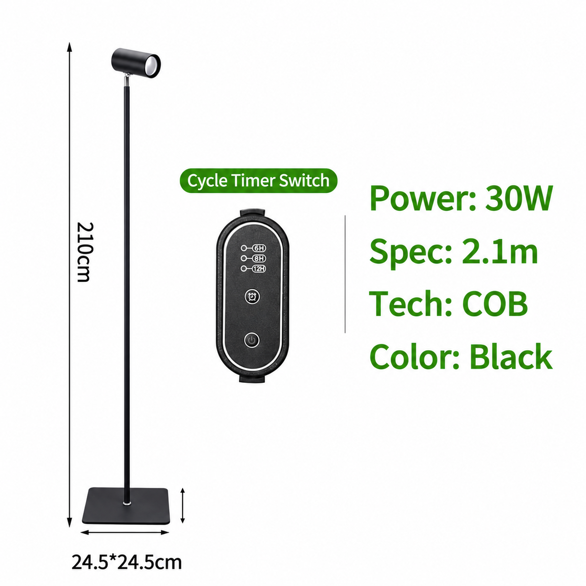 Full Spectrum LED Grow Light Floor Lamp for Indoor Plants Balcony Flowers