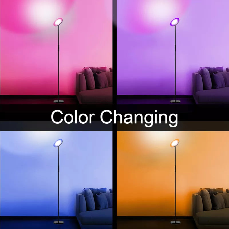 Modern LED Corner Floor Lamp  Smart WIFI Control Light RGB