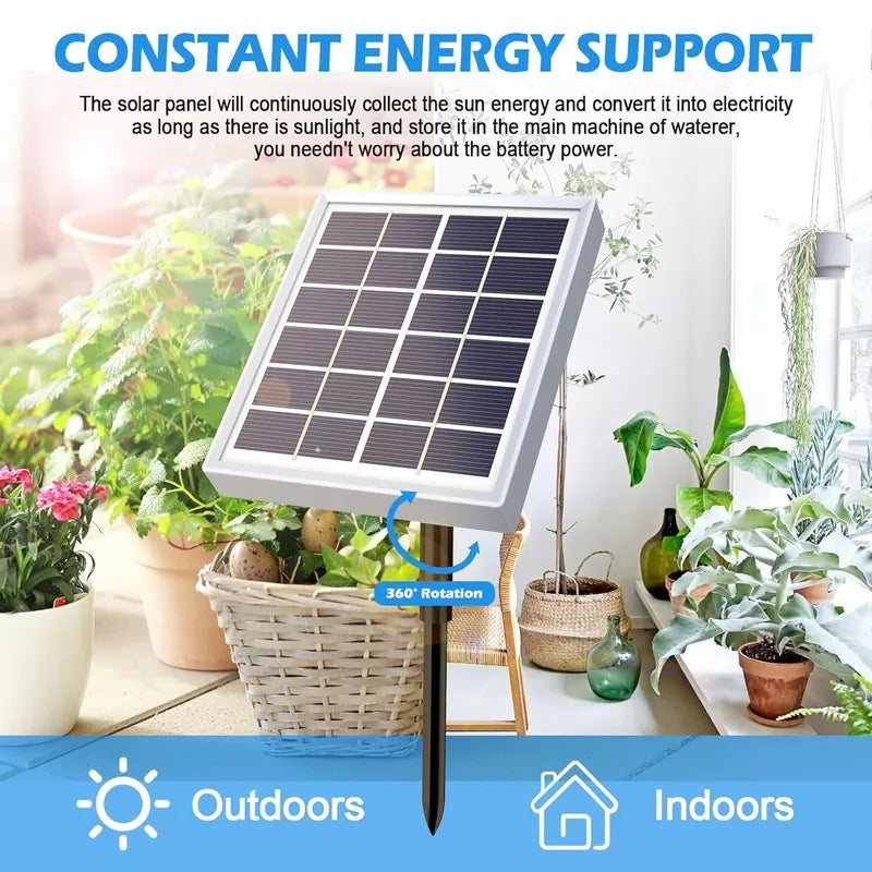 Solar Automatic Drip Irrigation System for 15 Potted Plants with Humidity Detection