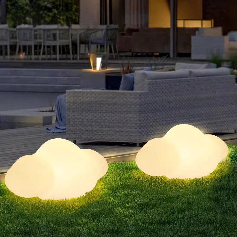 Solar-powered Floor Lamps Cloud Lights for Courtyards Villas landscapes