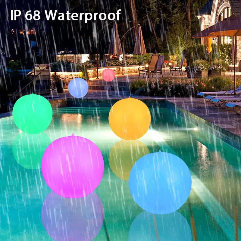 4 Pack Solar Floating Pool Lights Inflatable Waterproof IP68