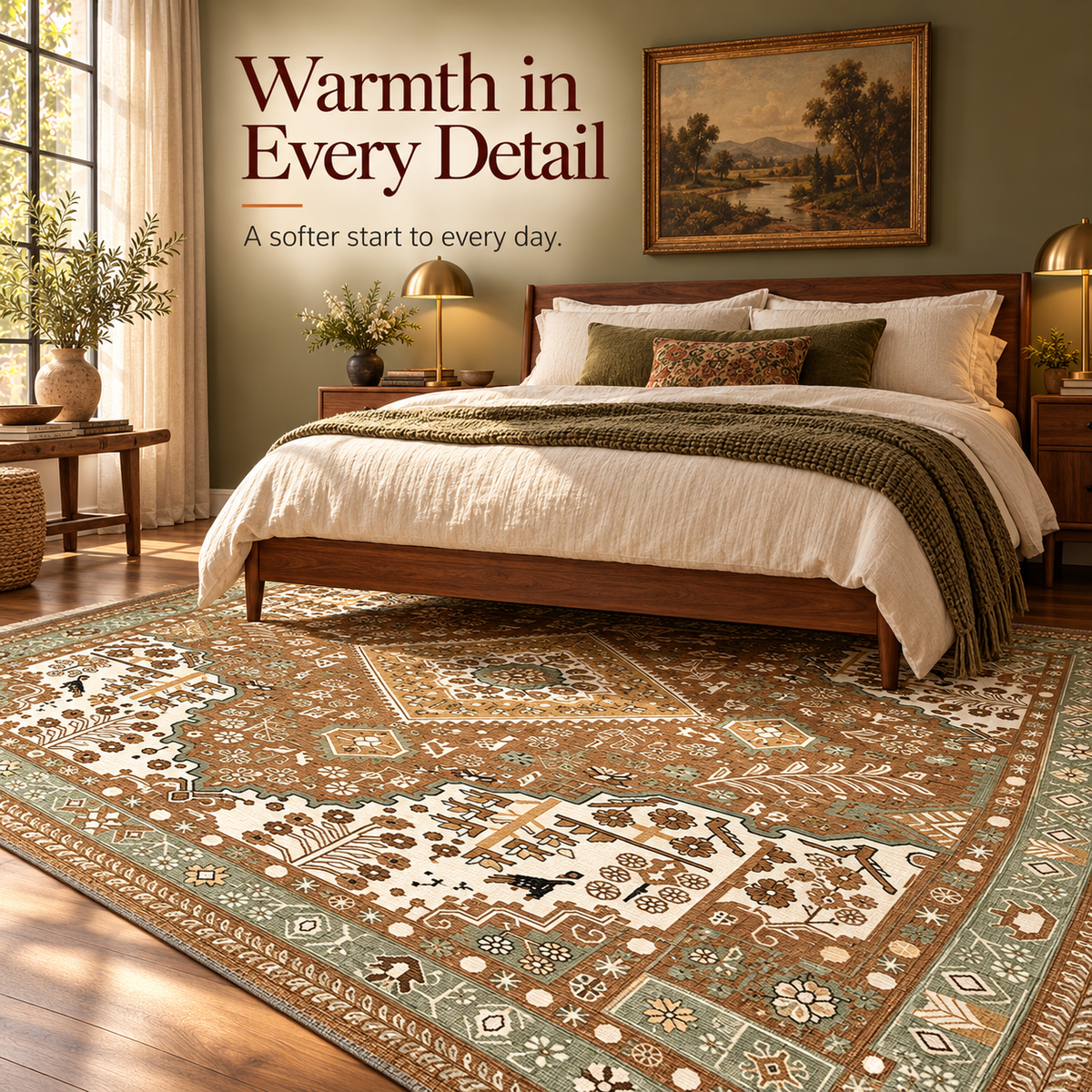 Vintage Persian Rugs for Living Rooms & Bedrooms - C1
