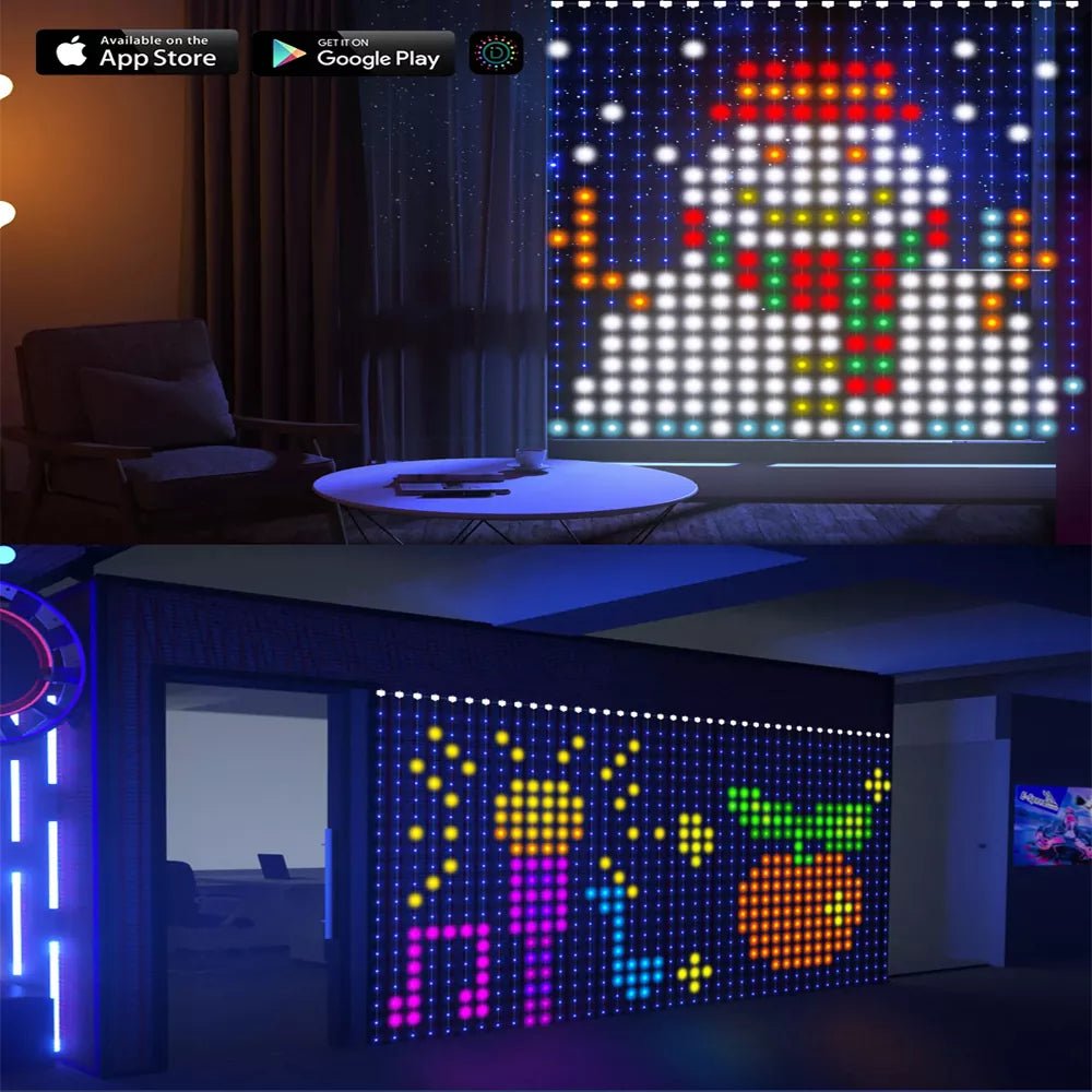 400 LED Smart APP Decorative Lights-DIY Text/Animation - ktvhomes